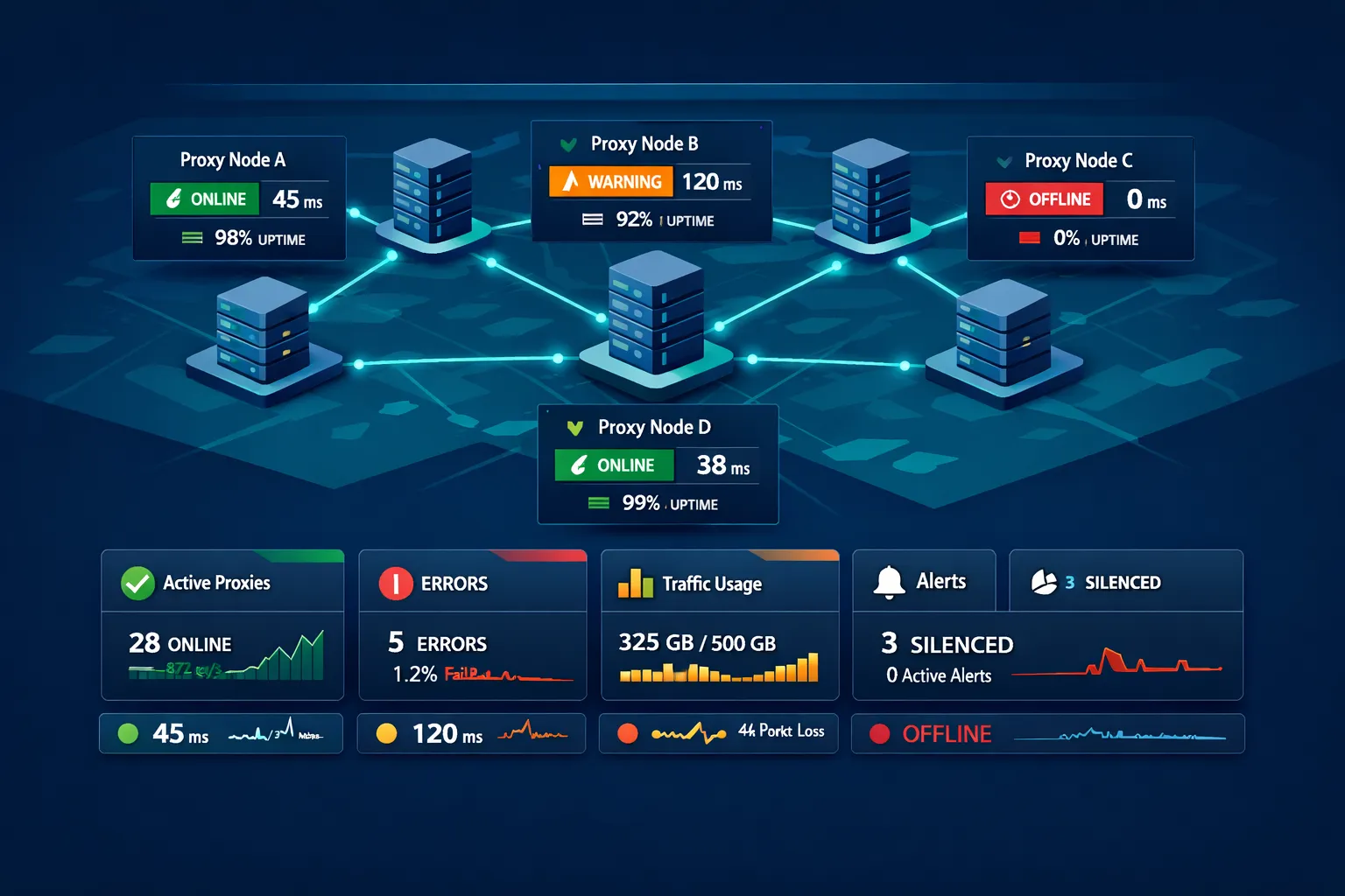 Proxy realtime monitoring